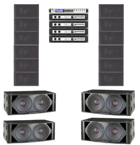 Electro-Voice XLE181 6 A Side System