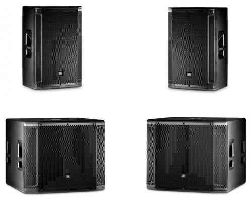 JBL 2x SRX815P 2x SRX818SP Active Speaker Package